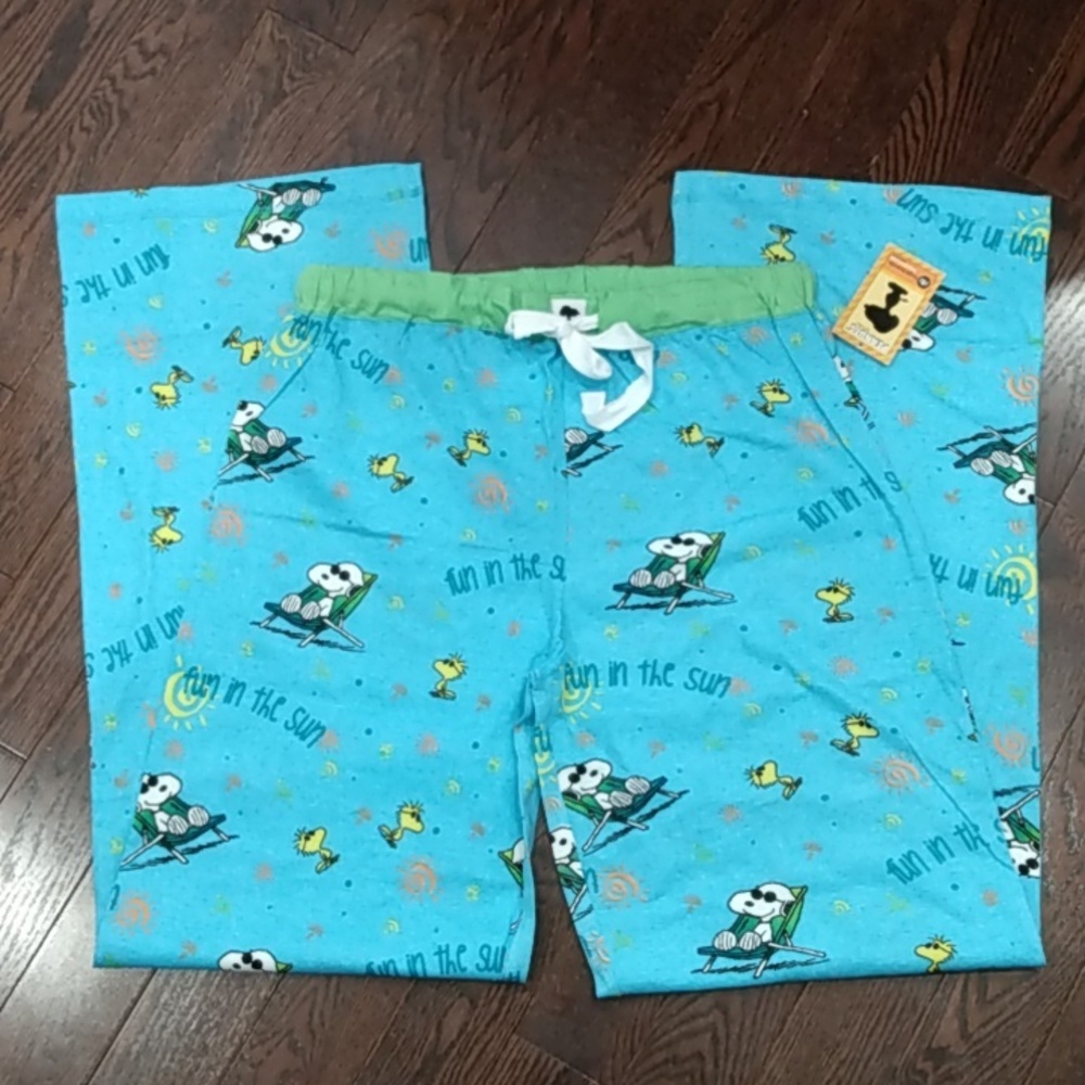 Peanuts Snoopy Women's Cotton Pajama Lounge Pants S